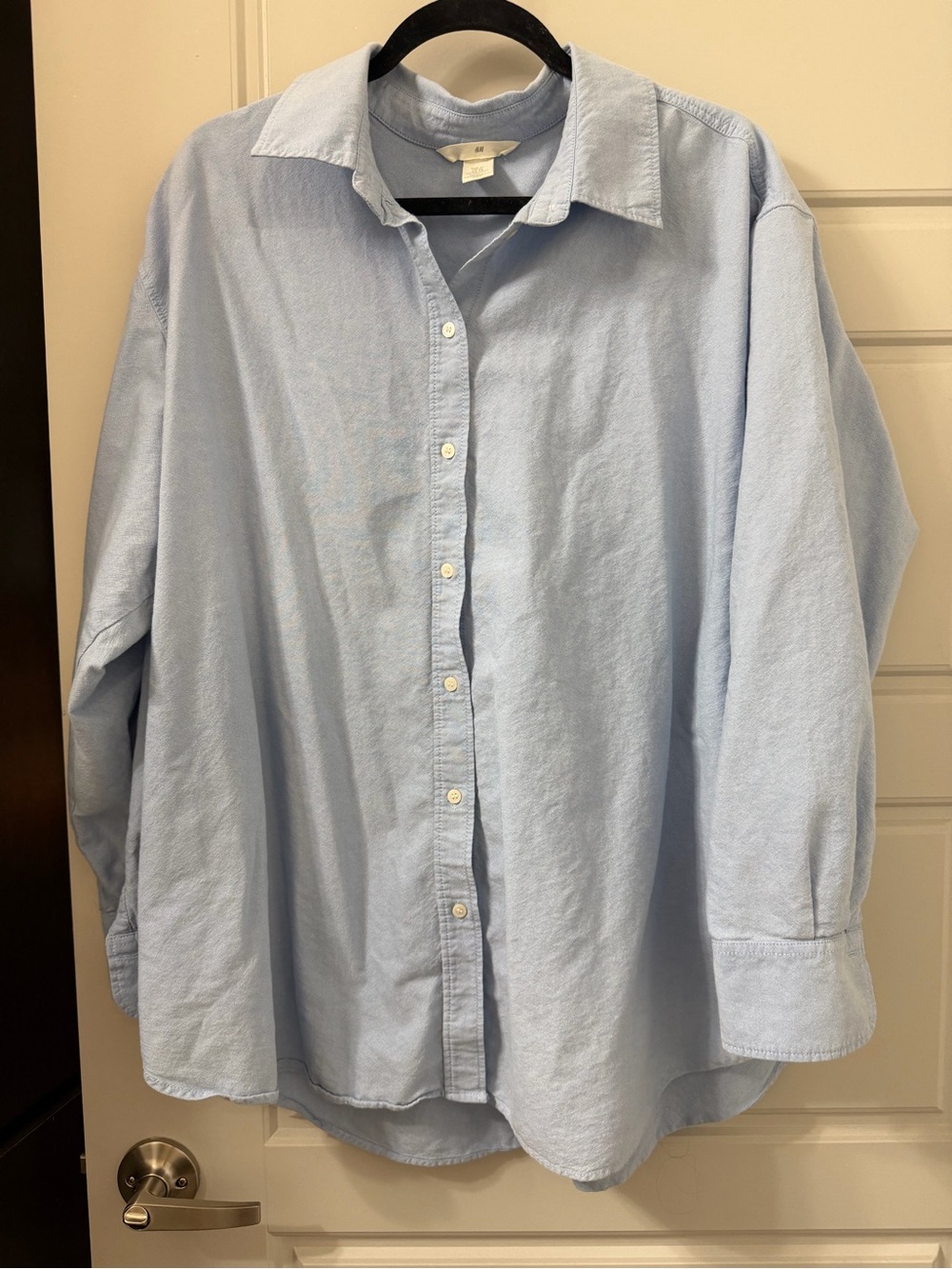 Women’s Light Blue Button-Down Shirt